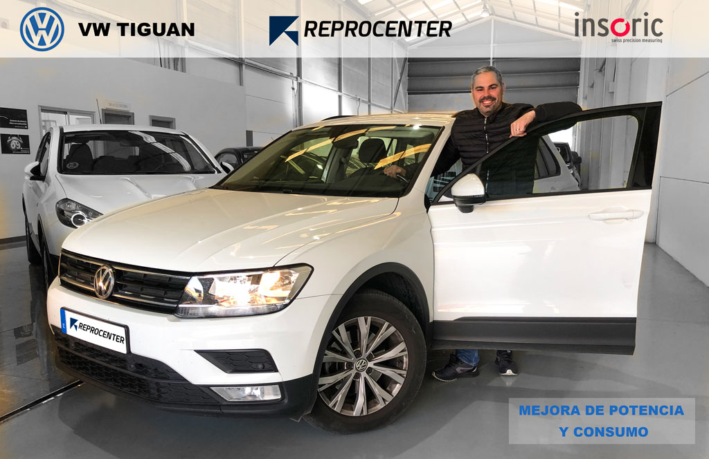 Optimización de un VW TIGUAN 115CV en Reprocenter